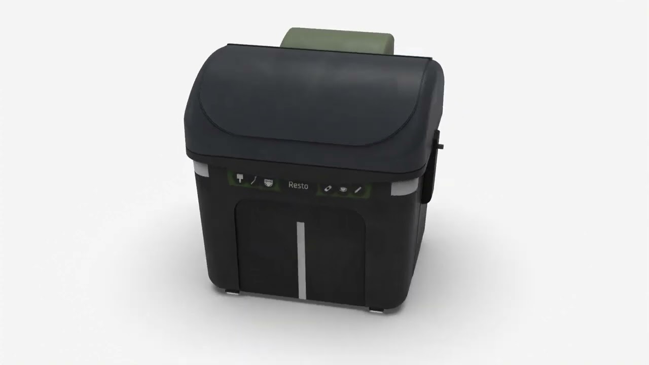 Bidone stradale in stile europeo Contenitore per rifiuti urbani realistico, pronto per il gioco, stampabile in 3D ad alto numero di poligoni Modello 3D