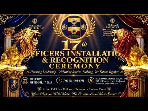 17th Officers Installation & Recognition Ceremony