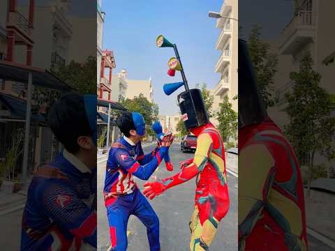 Captain America save Baby his Siren Head