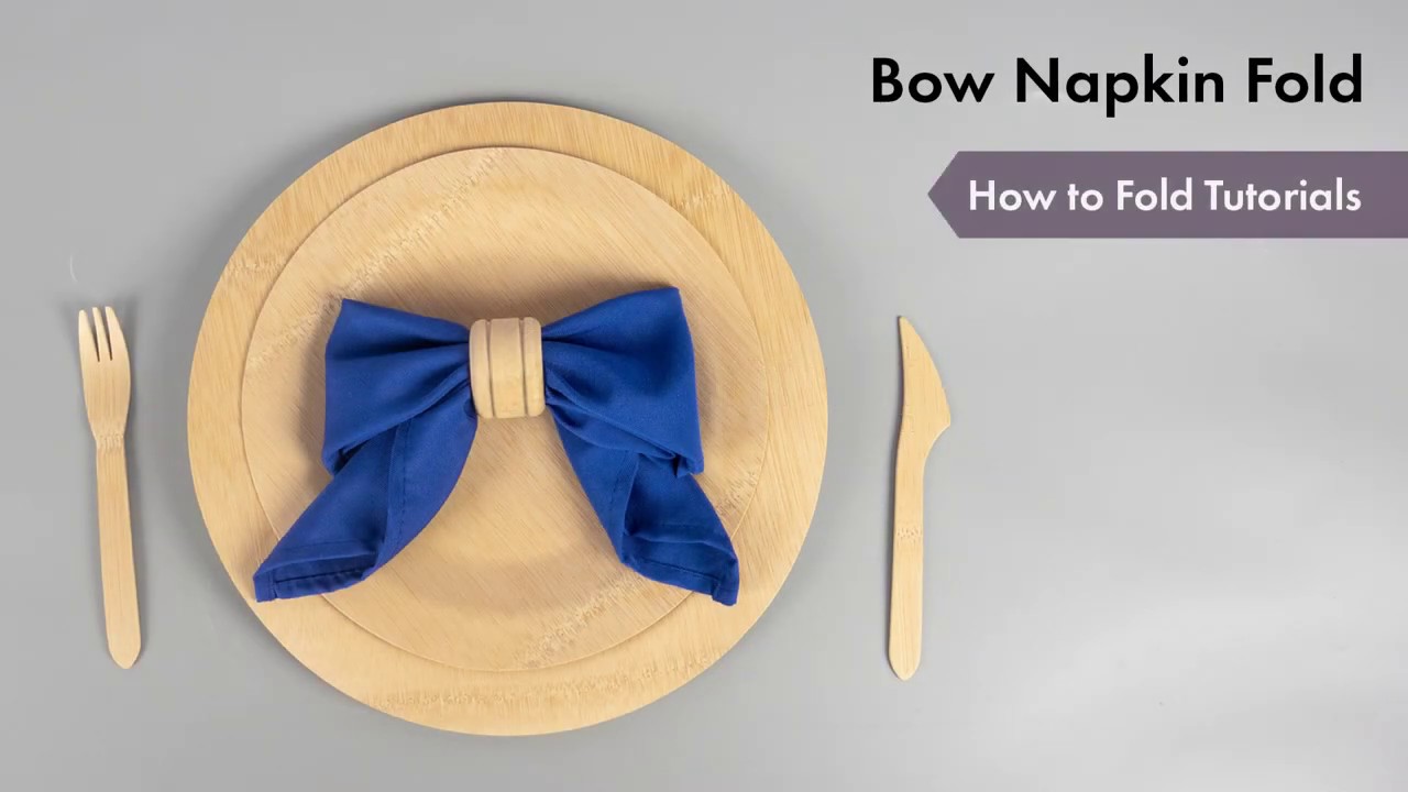 Bow Napkin Fold Tutorial | How To Setup | eFavormart.com