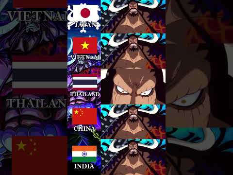 One Piece KAIDO Laughing Dubs in Various Countries #onepiece#anime #luffy  #animeedit #onepieceedit