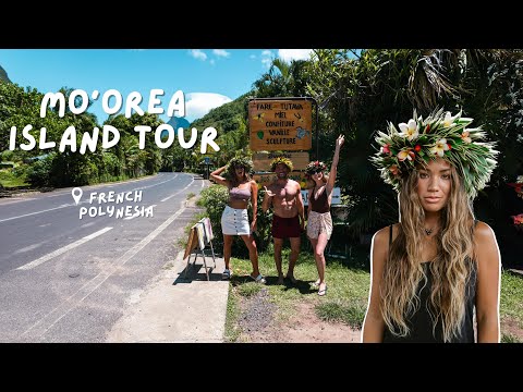 TRYING LOCAL TAHITIAN FOOD | Mo'orea cultural food & land tour