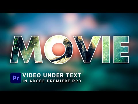 Add VIDEO in TEXT in Premiere Pro Premiere Pro Course 2023 in Hindi