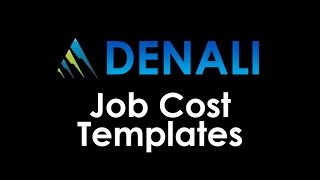 Job Cost Templates