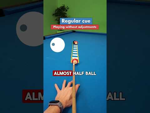 Regular cue vs low deflection cue #billiards