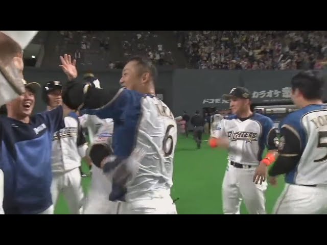 【10回裏】開幕戦は劇的な幕切れ!! ファイターズ・中田のサヨナラ満塁ホームラン!! 2019/3/29 F-B