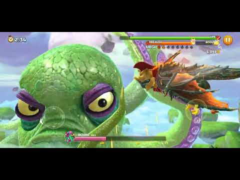 Hungry Dragon Geogantis Vs Octoni Level 1