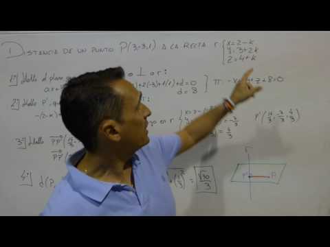 16-GEOMETRÍA ESPACIAL-DISTANCIA DE UN PUNTO A UNA RECTA