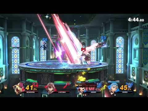 Fluffiluff(Hero) & dwhite(Hero) vs Foosedogg(Lucina) & Bajur(Bowser)