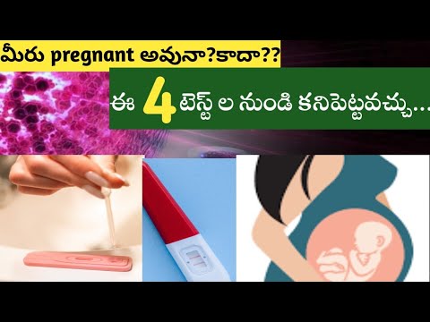 గర్భవతి అవునా?కాదా? అని ఈ 4 టెస్ట్ ల నుండి తెలుసుకోవచ్చు/Methods To confirm pregnancy