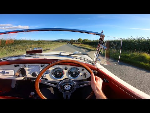 1959 MGA 1600 MK1 Roadster 5 Speed Manual - POV Test Drive & WalkAround | Fully Restored