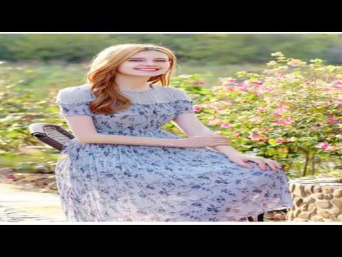 Sexy casual Office Dress Hollow Out 2018 Summer Floral Print Beach Dress Pleated short Sleeve