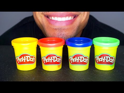 EDIBLE PLAY DOH 橡皮泥 EATING *FAKE* MUKBANG 먹방 PRANK JERRY MOUTH SOUNDS NO TALKING