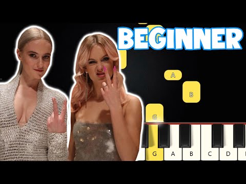 Symphony - Clean Bandit ft Zara Larsson | Beginner Piano Tutorial | Easy Piano