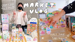 MY FIRST ART MARKET 💓 creating my display, market prep ♡ art vlog