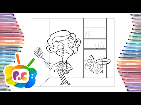 Man vs bee coloring page/ Mr Bean coloring pages/ No More – Sapajou (NCS) - Audio library