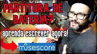 COMO ESCREVER PARTITURA DE BATERIA? MUSESCORE 3 ( Introdução )#1