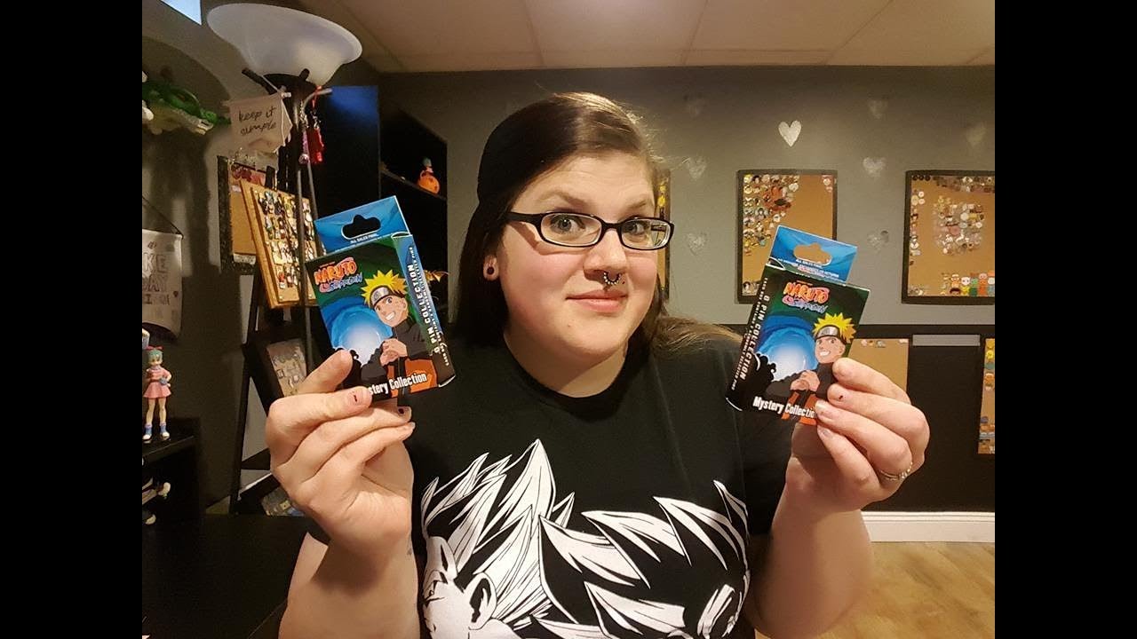 Unboxing Naruto mystery pins