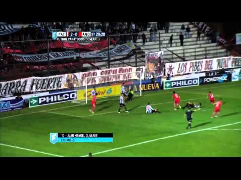 Gol de Olivares. Patronato 2 - Los Andes 1. Fecha 28. Primera B Nacional 2015. FPT.