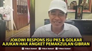 🔴Jokowi Respons Isu PKS & Golkar Ajukan Hak Angket Pemakzulan Gibran hingga Waca