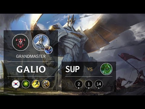 Galio Support vs Zac - KR Grandmaster Patch 10.2