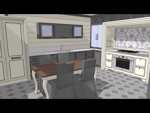 Progetto #26 Cucina laccata panna-antracite