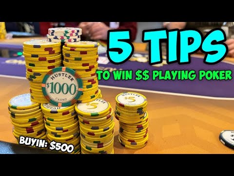 5 Unique TIPS to BEAT Low Stakes Poker! | Poker Vlog #48