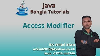 Java Bangla Tutorials 137 : Access Modifier
