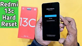 Redmi 13c Hard Reset | Pattern Unlock without pc