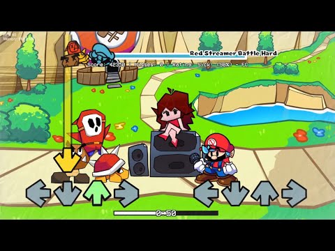 Friday Night Funkin' THE ORIGAMI KING v.2.0 - Red Streamer Battle (FC)