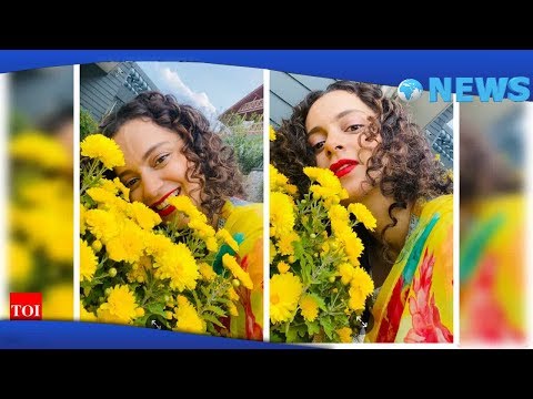 ✅  THESE happy pictures of Kangana Ranaut amid flowers are sure to drive away your lockdown blues