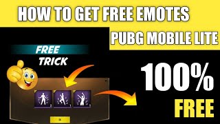 HOW TO GET FREE DANCE EMOTES IN PUBG MOBILE LITE