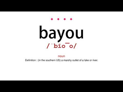 How to pronounce bayou - Vocab Today