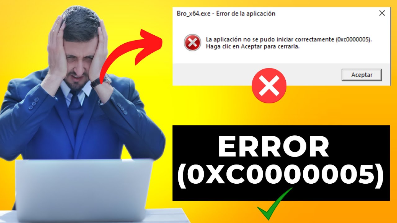 La aplicación no se pudo iniciar correctamente (0xc0000005) (0xc00000e5) Windows 7/8/10/11