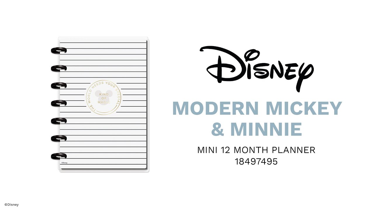 Happy Planner Disney Modern Mickey Mouse & Minnie Mouse Kind of Magic Mini  Colorblock Happy Planner - 12 Months | JOANN