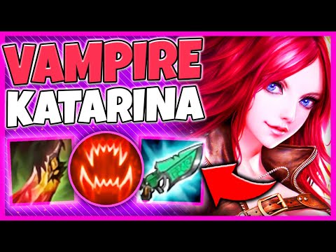 VAMPIRE KATARINA STEALS SO MUCH HEALTH! SEASON 9 KATARINA GAMEPLAY - League of Legends | Katlife