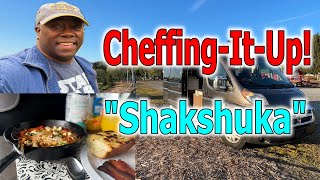 My take on Shakshuka || Cooking in my RV 2018 Travato 59g