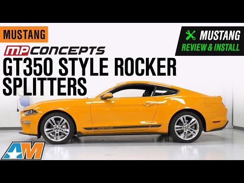 2015-2021 Mustang MP Concepts GT350 Style Rocker Splitters Review & Install