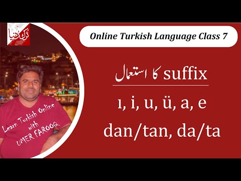 Learn Turkish Language Online - Class 7