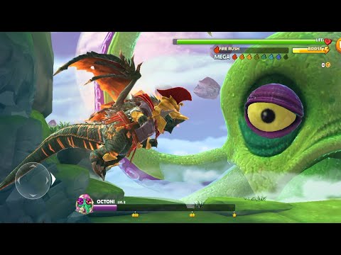 Primordial Spartan Dragon Geogantis KILLS Giant Octopus OCTONI - HUNGRY DRAGON