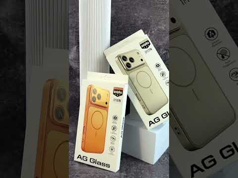 Чехол iPhone 13 Pro Max бампер, защита камеры NEW AG GLASS MagSafe Case. (Оранжевый / Orange) - фото 1 - id-p2896882575