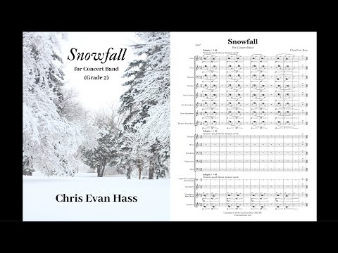 Snowfall for Concert Band (Grade 2) - Perusal Score