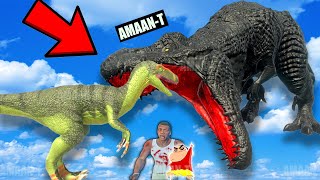 SHINCHAN DINOSAUR ARMY vs PINCHAN DINOSAUR ARMY | SHINCHAN & FRANKLIN DINOSAUR GAME (GTA 5 MODS) video
