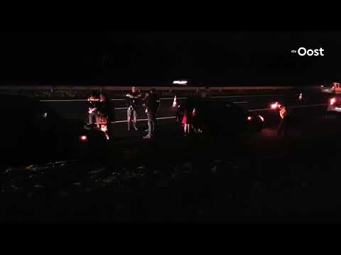 A1 bij Hengelo weer vrij na kettingbotsing