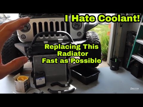 Radiators Leaking Time to Replace It / Jeep Wrangler JK / How to