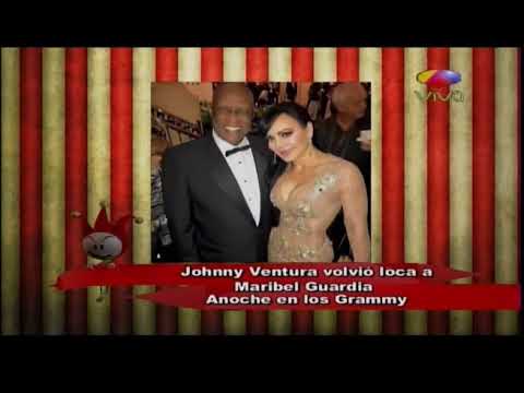 Johnny Ventura Vuelve Loco a Maribel Guardia en los Grammy