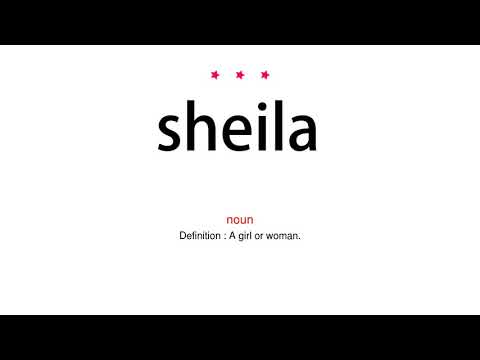 How to pronounce sheila - Vocab Today