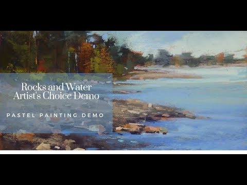 Pastel Landscape Demo: Painting Rocks and Water