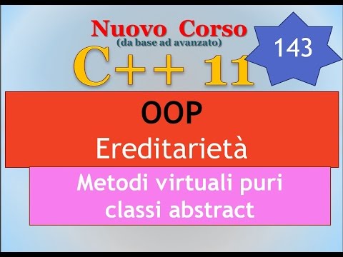 New C++11 Course ITA 143: Inheritance - Abstract Classes