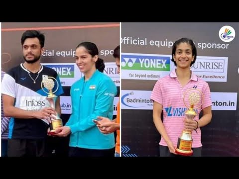 #seniorrankingtournament: Mithun Manjunath won Men's Singles🏆 & Malvika Bansod won Women's Singles 🏆